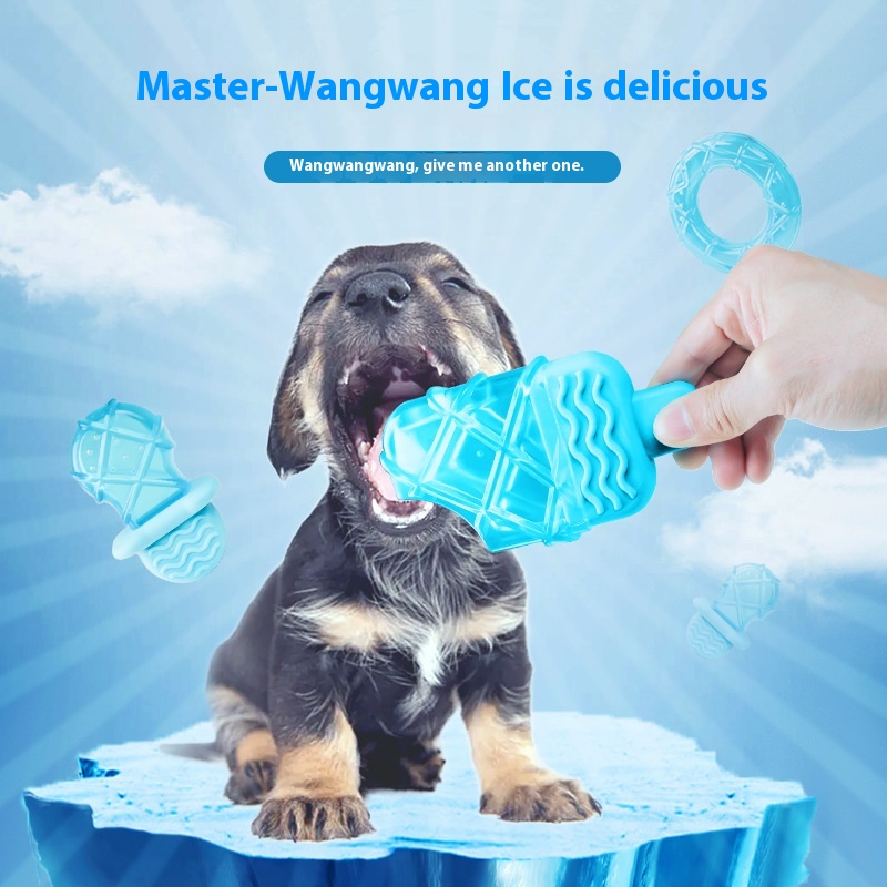 Dog Ice Sucker Cooling Water Injection Ice Candy Molar Toy