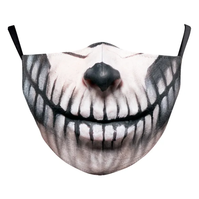 Digital Printing Ghost Face Wansheng Clown Funny Double layer Dust Mask B178 695 - Shop at LoveMi