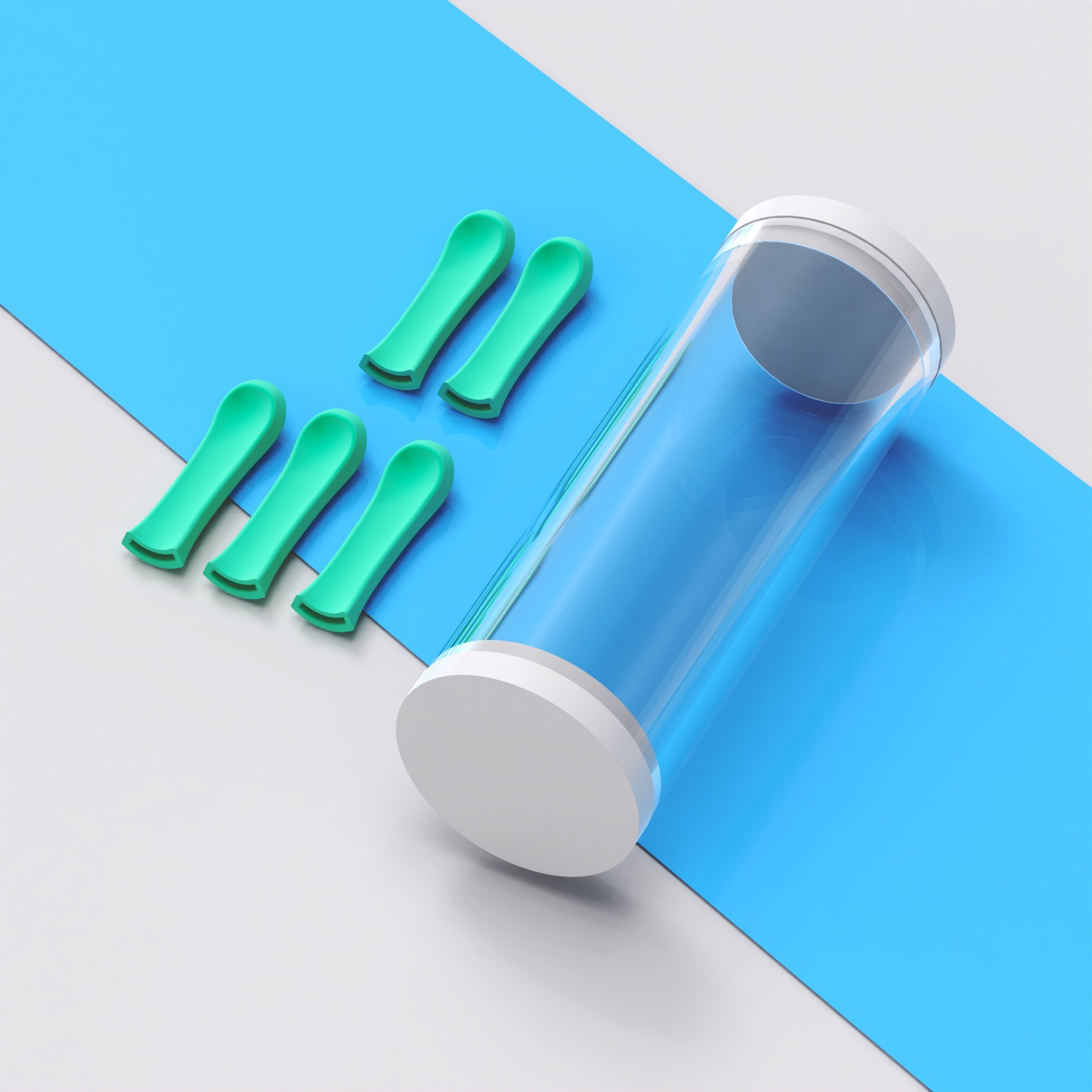 5-Piece Silicone-Silicone-Eyed Visual Ear-Picking Spoon With Endoscope For Ear Cleaning