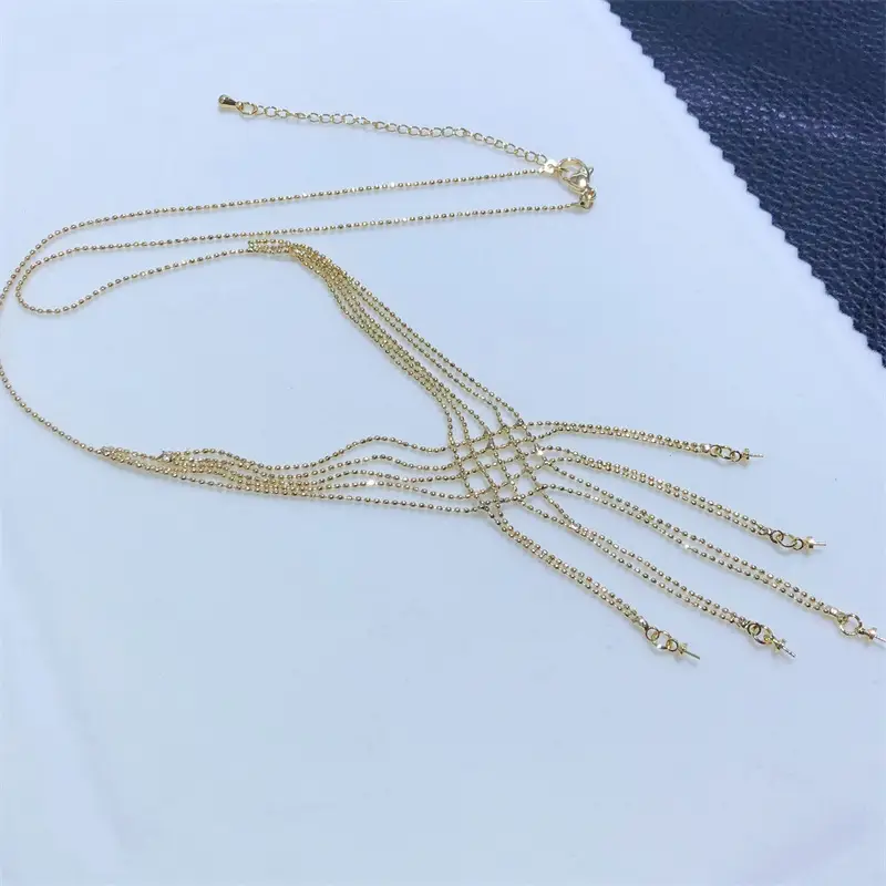 Multiple Beads High-grade Necklace Eardrop Frame