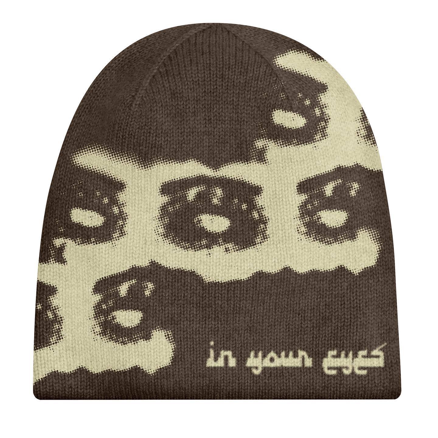 Letter Jacquard Hip Hop Trend Fashion Beanie Hot Girl Street Warm Knitted Hat - Men's Clothing