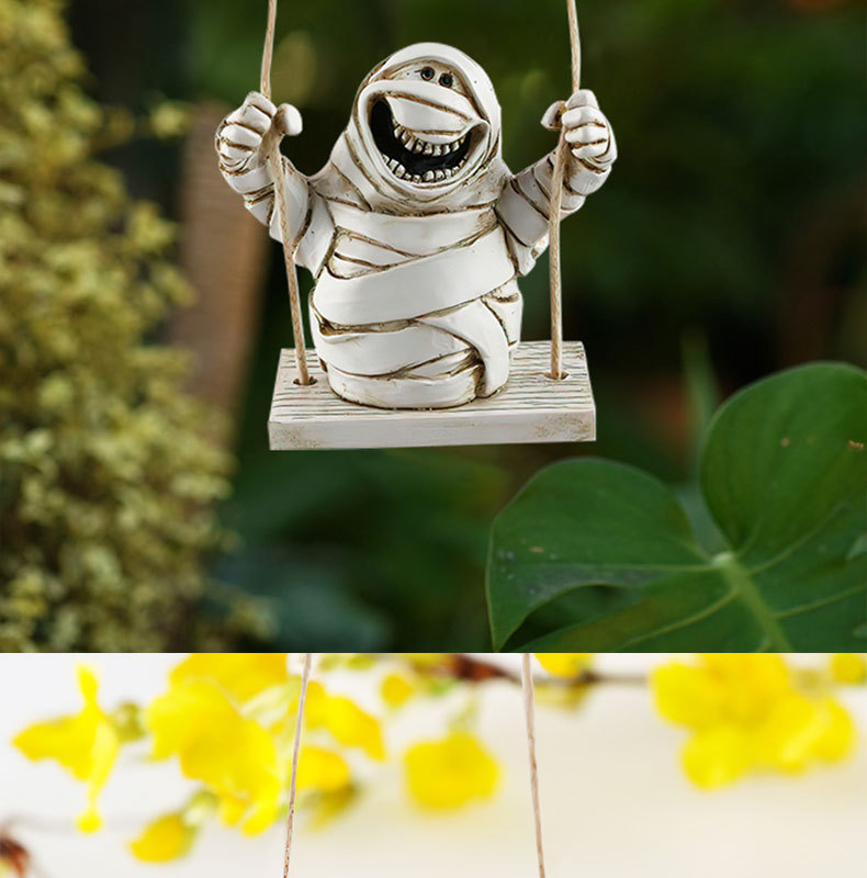 Title 6, Mummy Tree Swing Pendant Outdoor Garden Tree Ha...