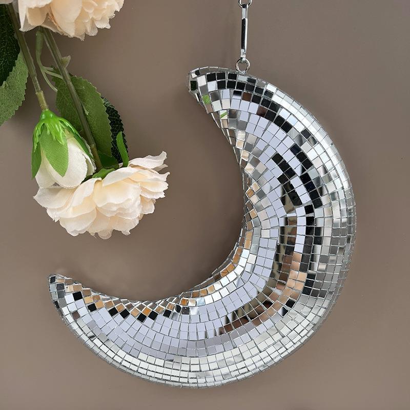 Glass Moon Hanging Pendant, picture 3 of 4