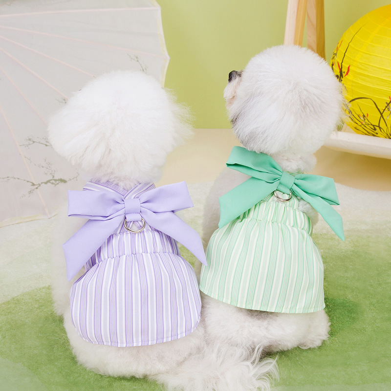Pet Clothes Dog Chest And Back Traction Skirt
