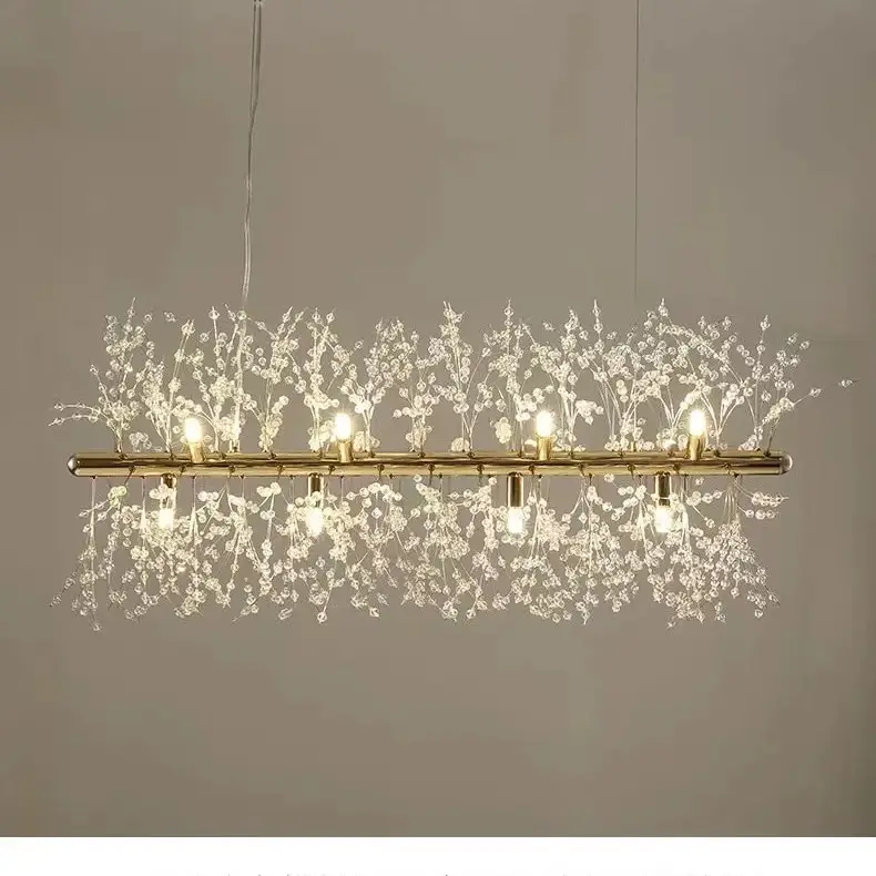 Lamp In The Living Room Dandelion Crystal Chandelier