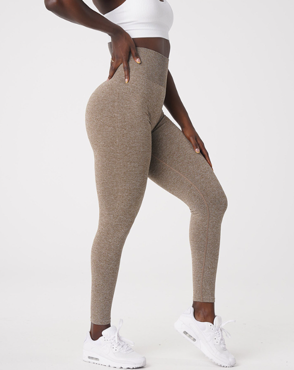 European And American Camouflage Cropped Pants Pleated Yoga Shorts Dark Coffee - Shop at LoveMi