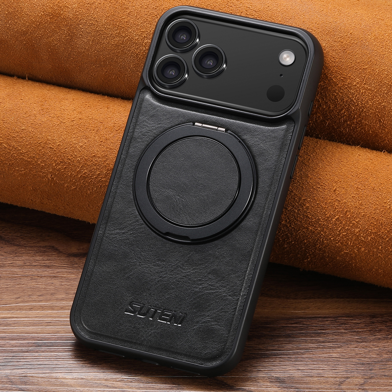 Leather Magnetic Wireless Charging Phone Case