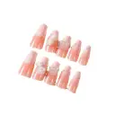 Ice Crystal Multilayer Bow Nail Tip 3 Dstereo Nail Sticker view 5
