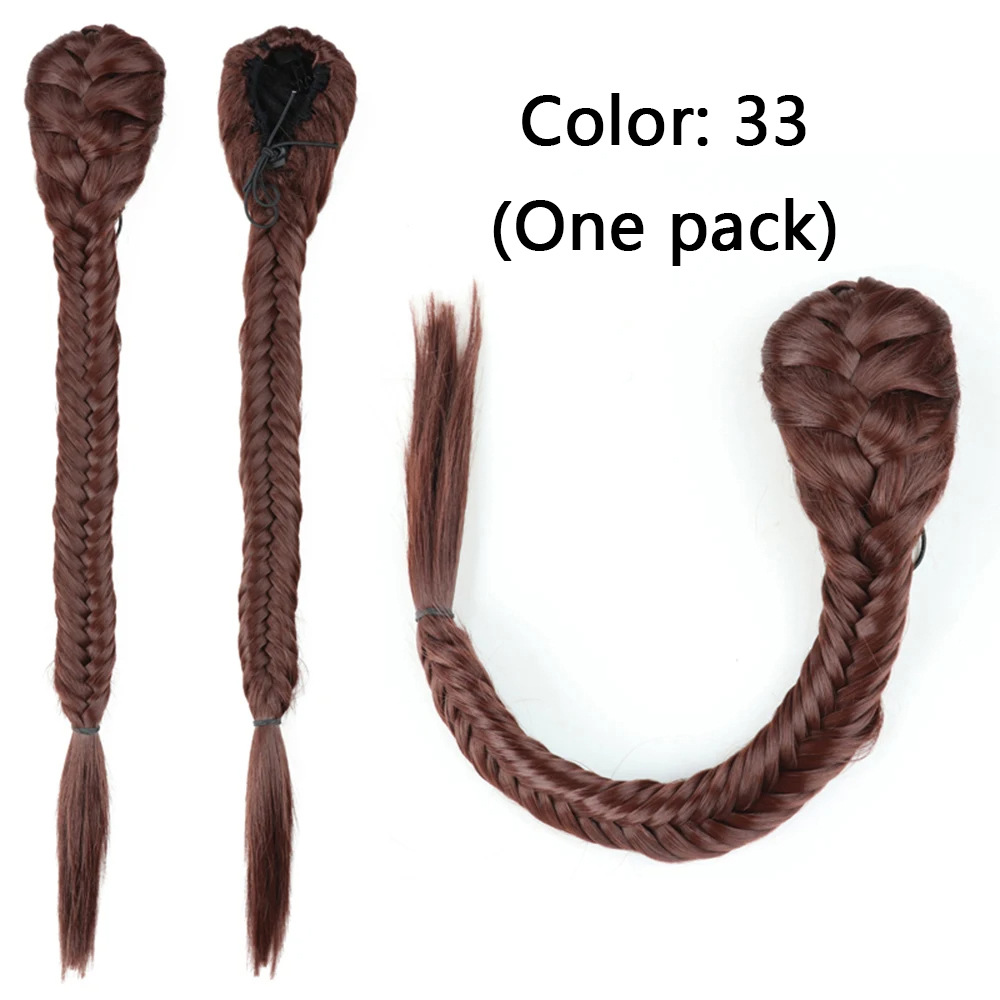 Synthetic Braided Fishtail Horse Tail Women's Wig 13