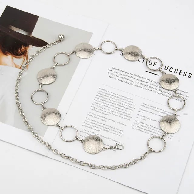Waist Chain Ring Dress Decoration Belt Silver - Shop at LoveMi
