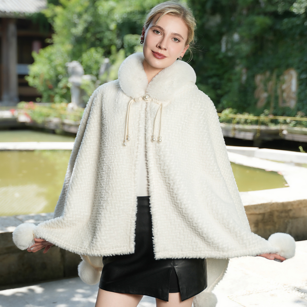 Warm Outerwear New Girl Versatile Cape And Shawl