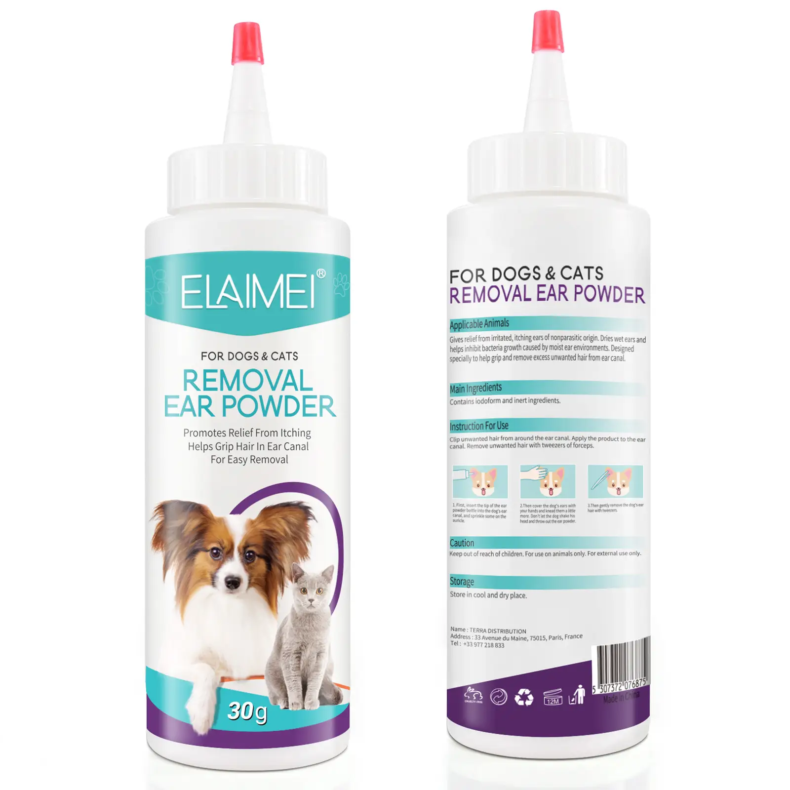 Ear Powder For Pet Cats And Dogs