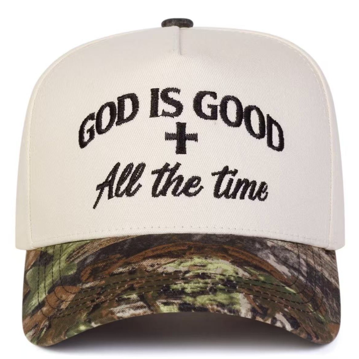 Embroidered Color-block Outdoor Sports Cap Adjustable For Men And Women