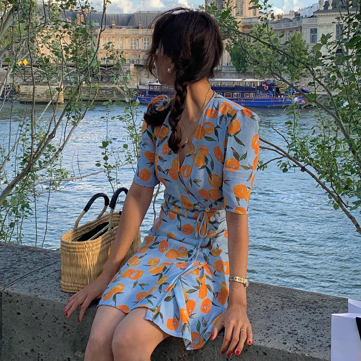 Chiffon Floral Print Midi Dress, picture 2 of 6