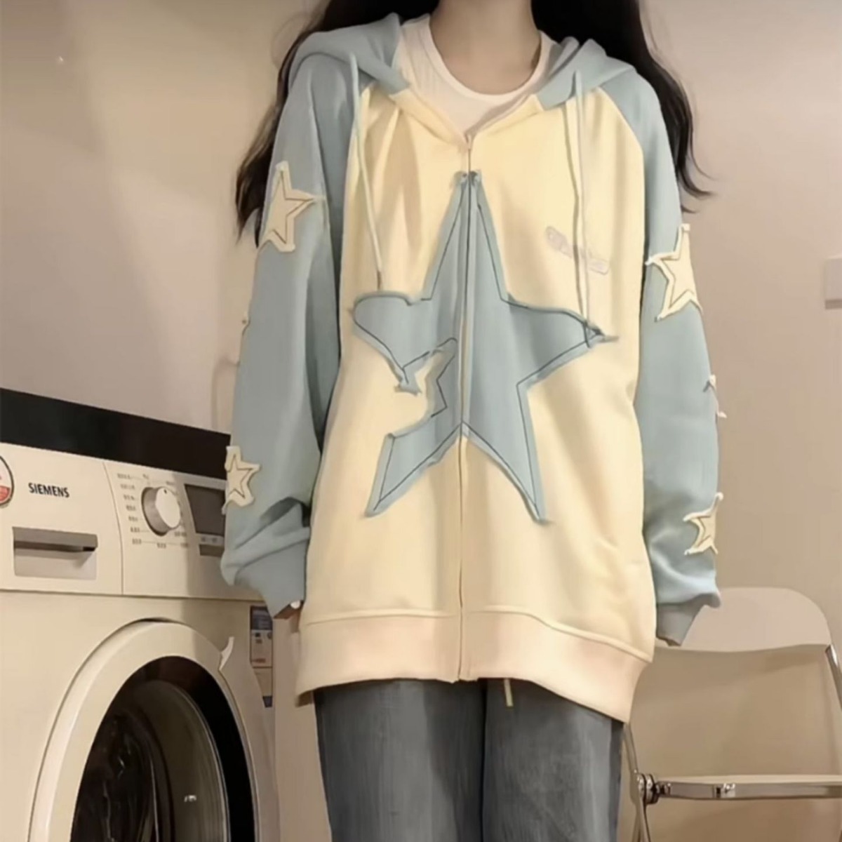 Women's Patchwork Korean Loose Jacket