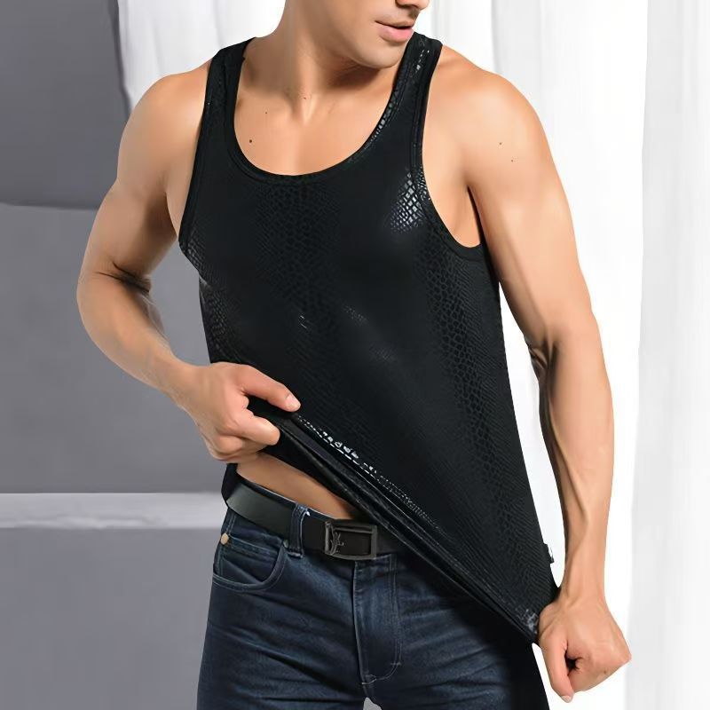 Men's Casual 3D Snake-Print Fitted Vest