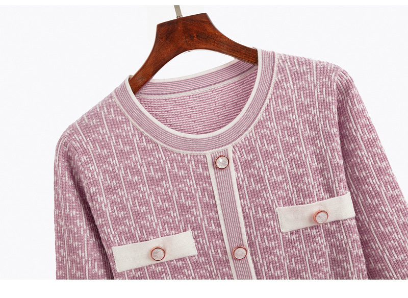 Jacquard A-Line Knitted Dress, picture 8 of 9
