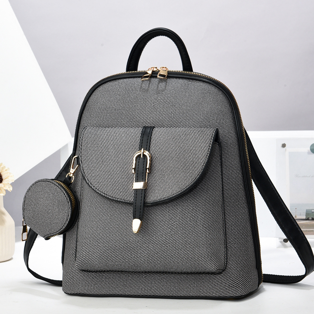 Multi-functional One-shoulder Ladies Travel Backpack Crossbody