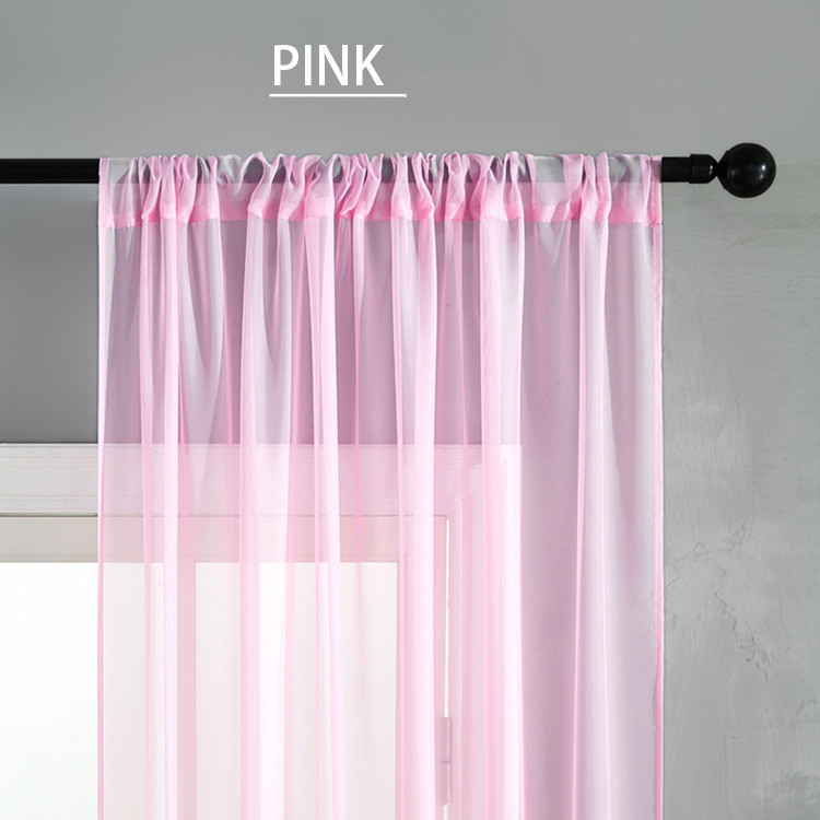 Factory Direct Sales Finished Window Screen Curtain Terylene Solid Color Window Screen Hot-selling - Image 13