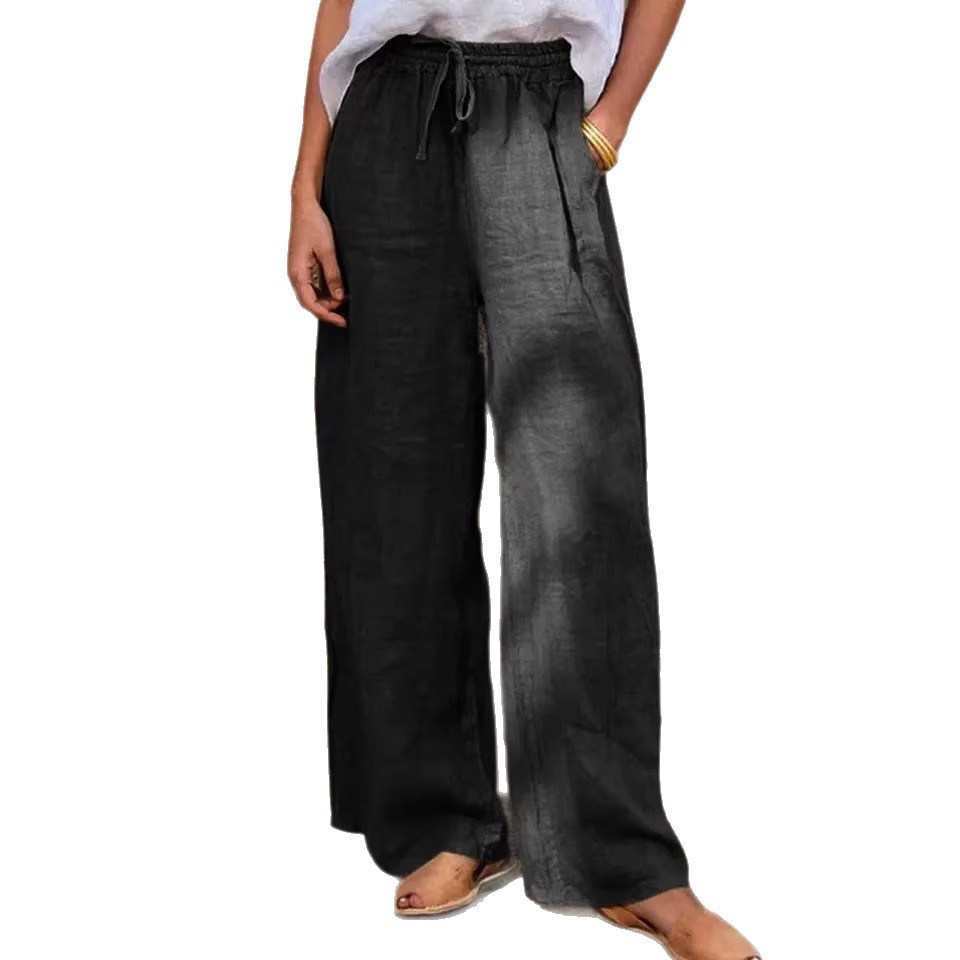 Casual Loose-fit Solid-color Drawstring Pants — foto 5