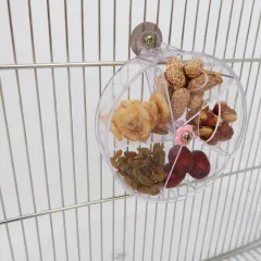 Parrot Supplies Toy Bird Acrylic Foraging Wind Wheel - Transparent - View 1