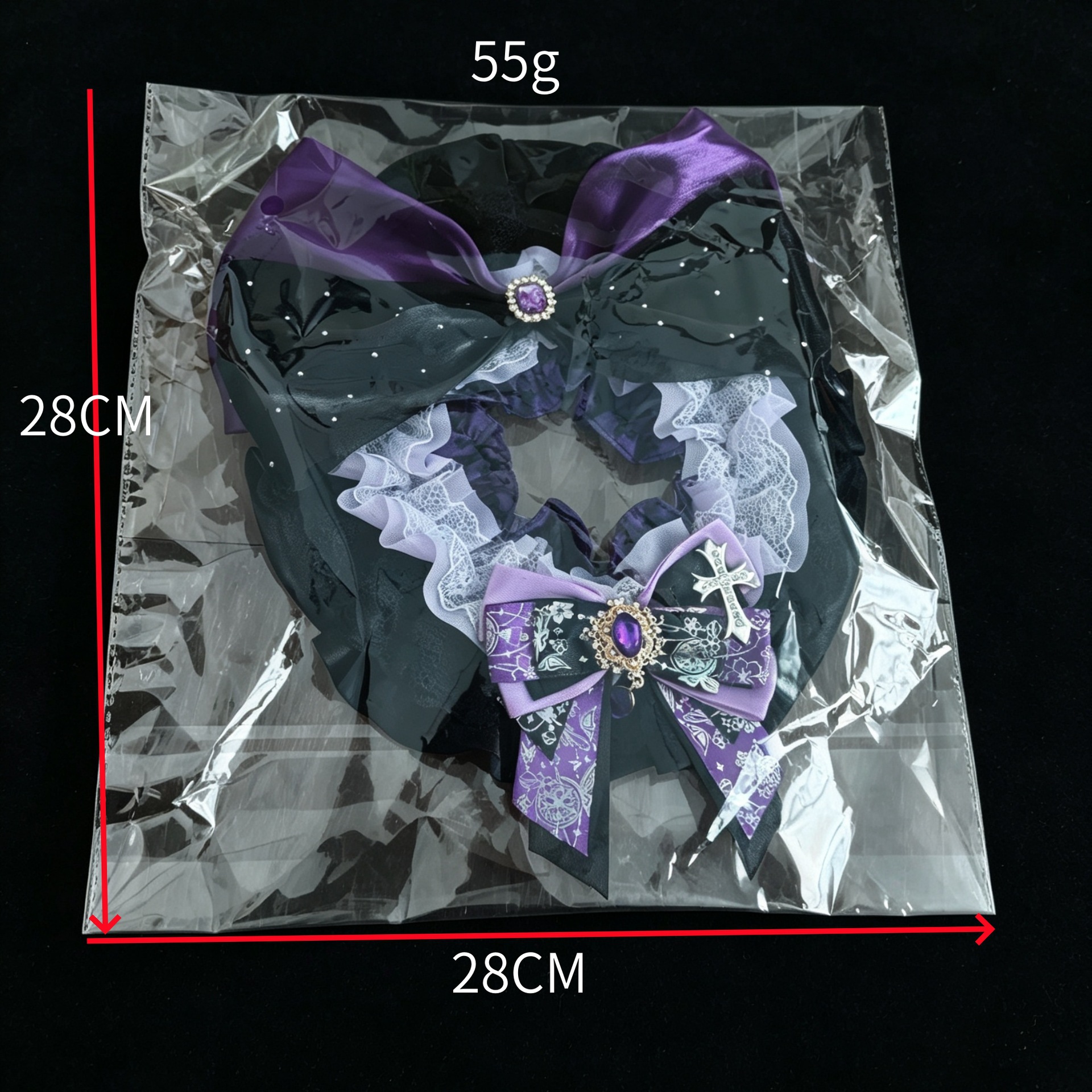 Halloween Neck Scarf, Drool Bib, Pull-on Pet Collar, Festive Accessory detail photo 2