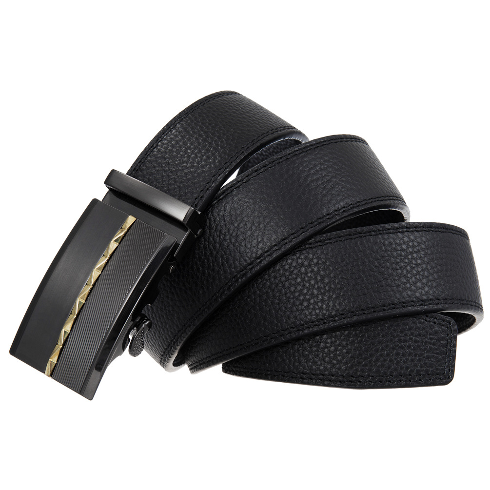 Title 18, New Mens Automatic Buckle Leather Belt