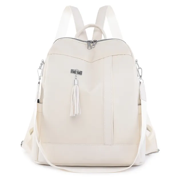 Women's Backpack Lightweight Oxford Cloth Large Capacity White - Shop at LoveMi