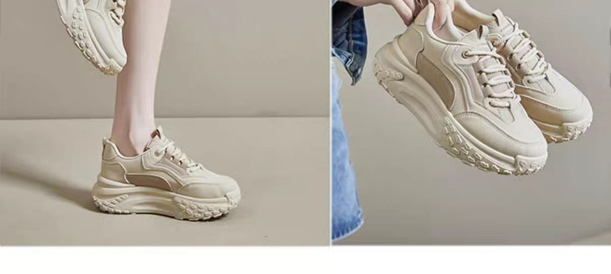 أحذية رياضية نسائية عصرية بنعل سميك