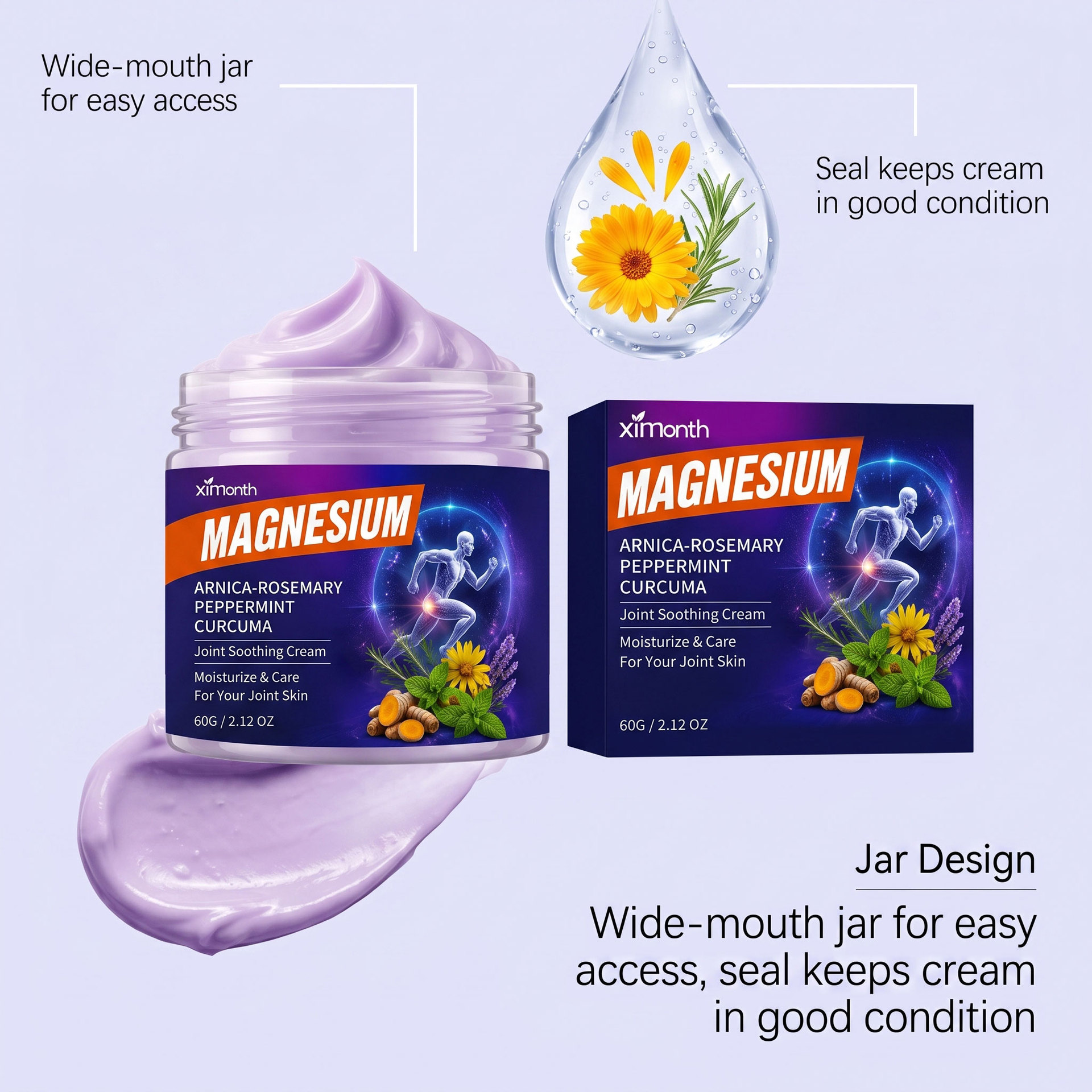 Crème Confort Genoux et Chevilles au Magnésium et Menthol 2