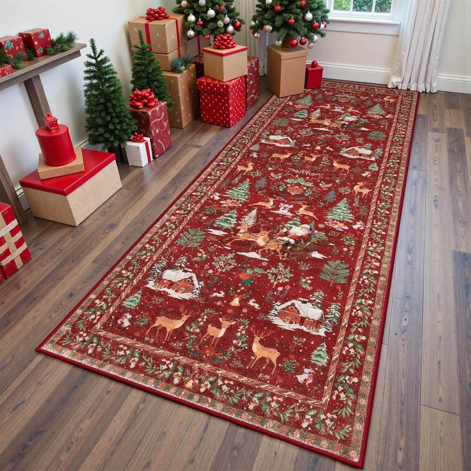 Best-selling Winter Christmas Hallway Dirt-resistant And Wear-resistant Floor Mat - thumbnail