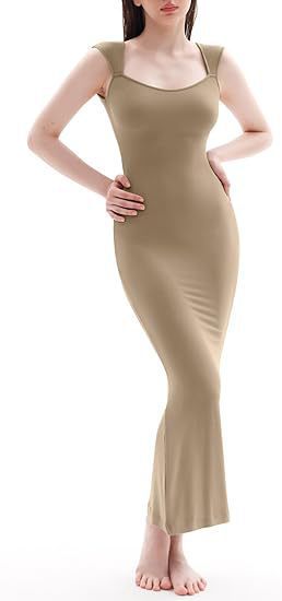 Womens Form-fitting Mermaid-style Long Dress