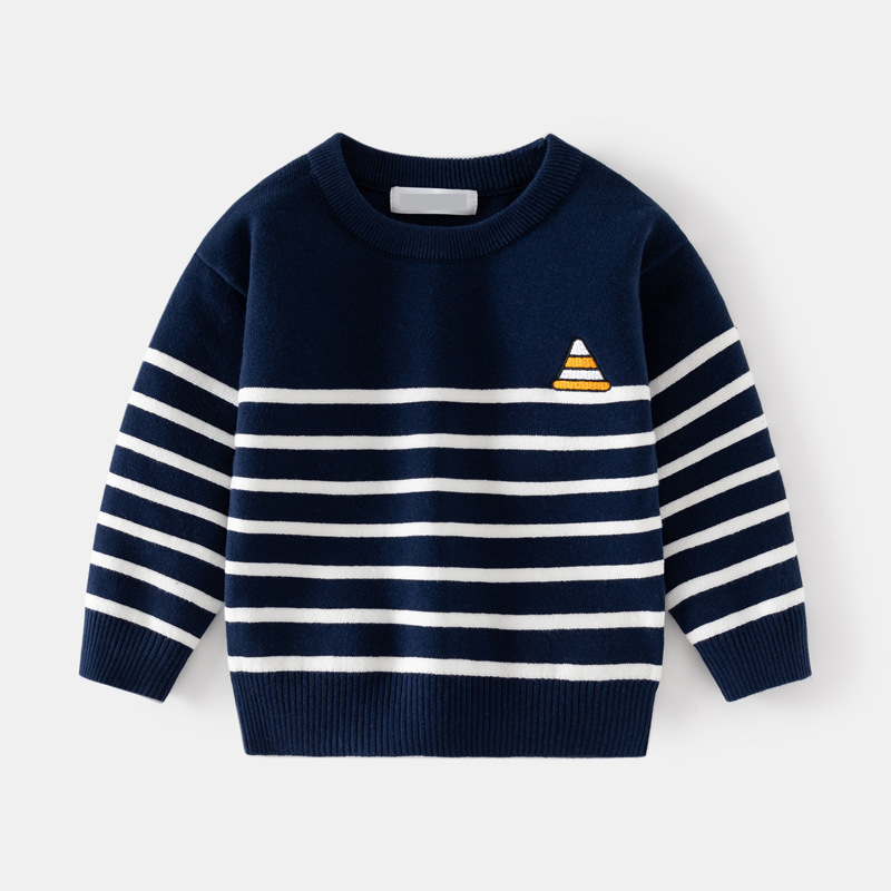 Boys Fine-striped Crew-neck Sweater Top — foto 3