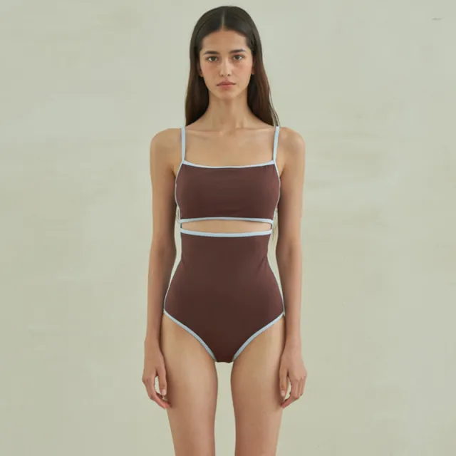 Triangle One piece Swimsuit For Women Brown - Shop at LoveMi