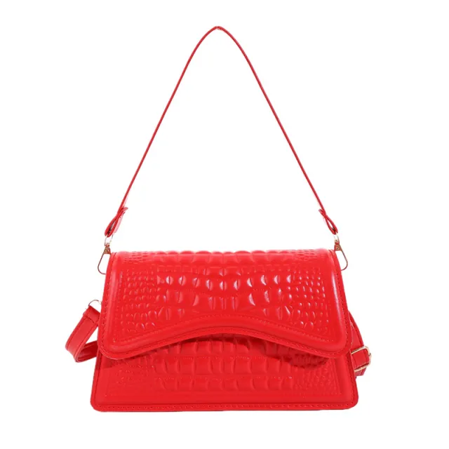 Pattern Shoulder Commuter Western Style Messenger Bag Red - Shop at LoveMi