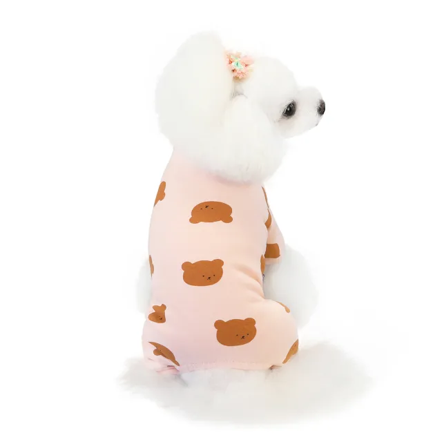 Winter Autumn And Winter Dog Clothing Pet Clothes Thick Version Four leg Sweater Bear Pink - Shop at LoveMi