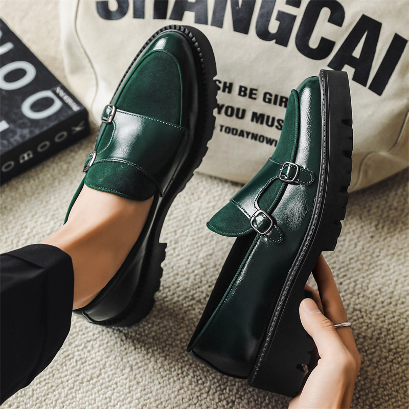 Slip-on Men's Thick Bottom Heighten Casual Shoes