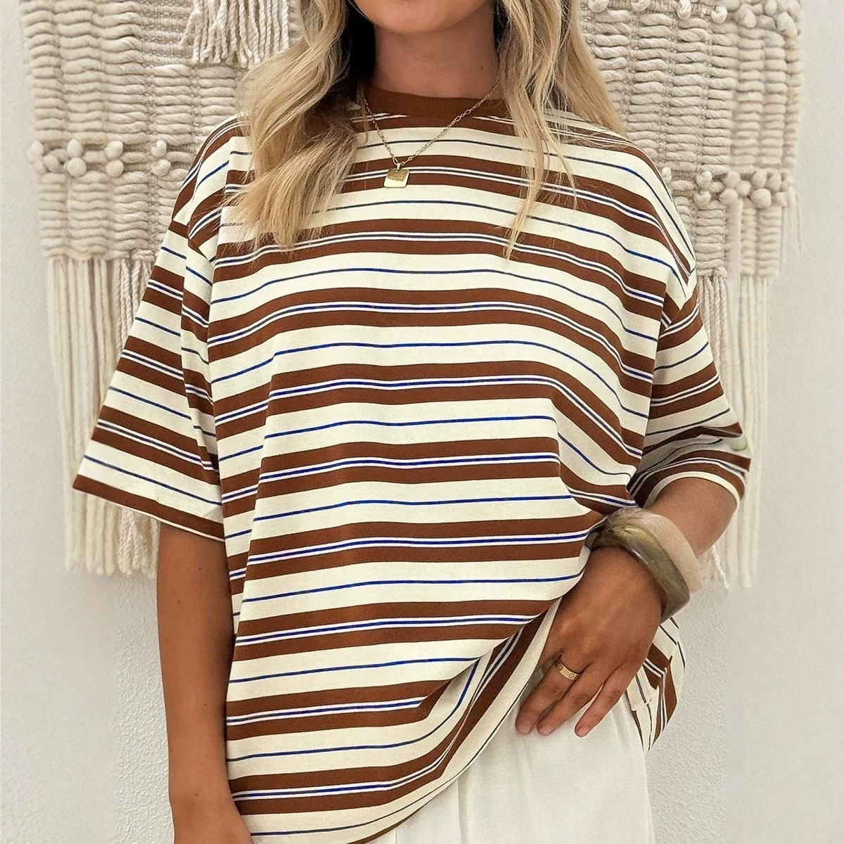 Womens Summer New Short-Sleeve Pullover