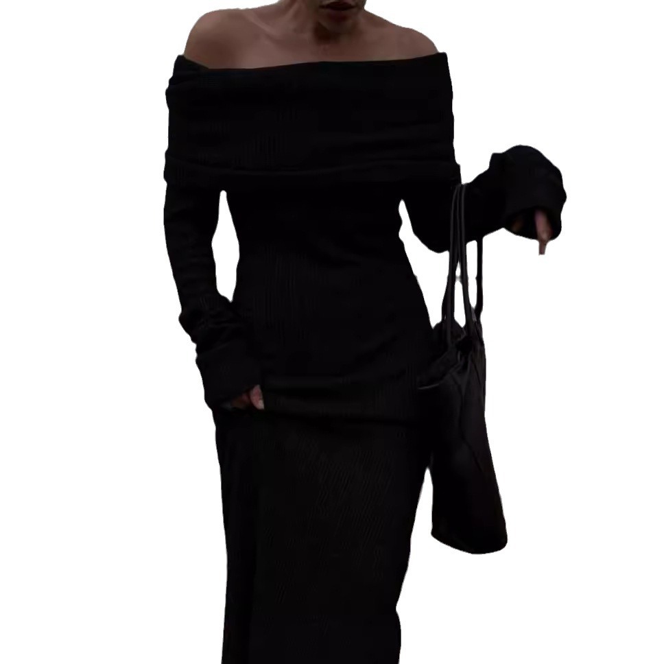 Women's Long High-grade Waist Sheath Dress