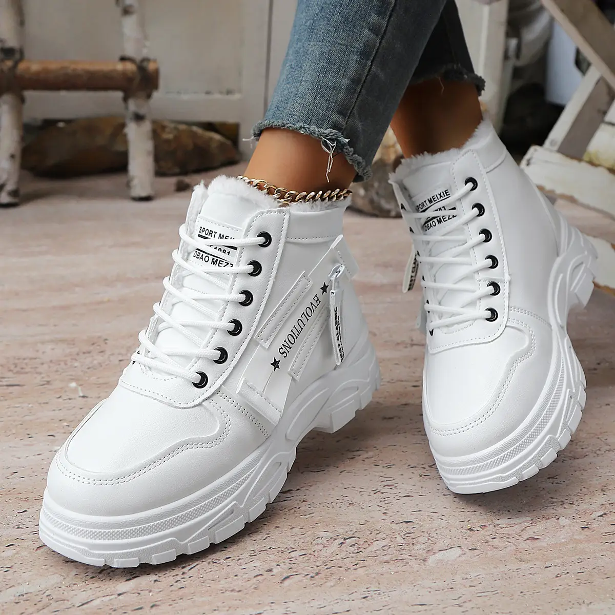 Plus-size Thick-soled Womens Snow Boots Winter New Style Platform