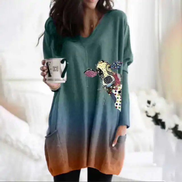 Ladies New Long Sleeve Dress Fl1M212211L 3Xl - Shop at LoveMi