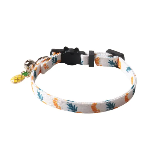 Fruit Blossom Series Bow Tie Cat Collar Light Plate Pineapple - Shop at LoveMi