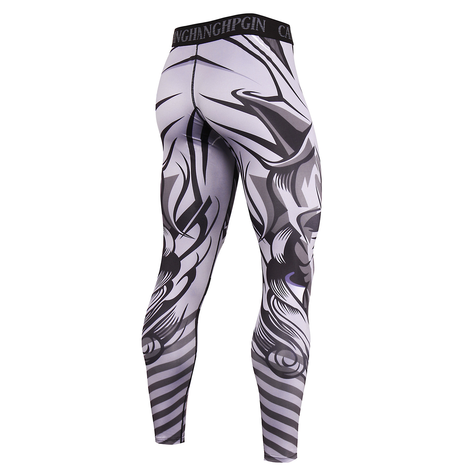 Title 18, Herren High Elastic Compression Pants für Laufe...