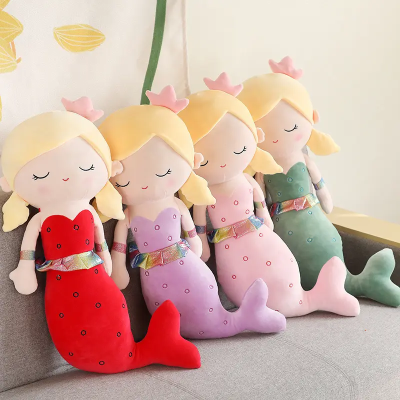 Mermaid Throw Pillow Plush Toy Rag Doll