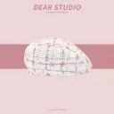 Classic Style Beret Pink