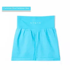 Yoga Shorts Women's Elastic Quick-drying Breathable Sports Shorts - Blue - View 1