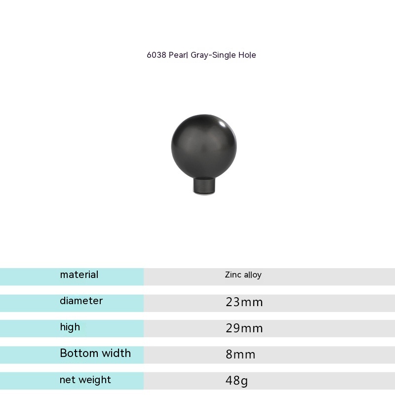 Gray 6038 Single Hole