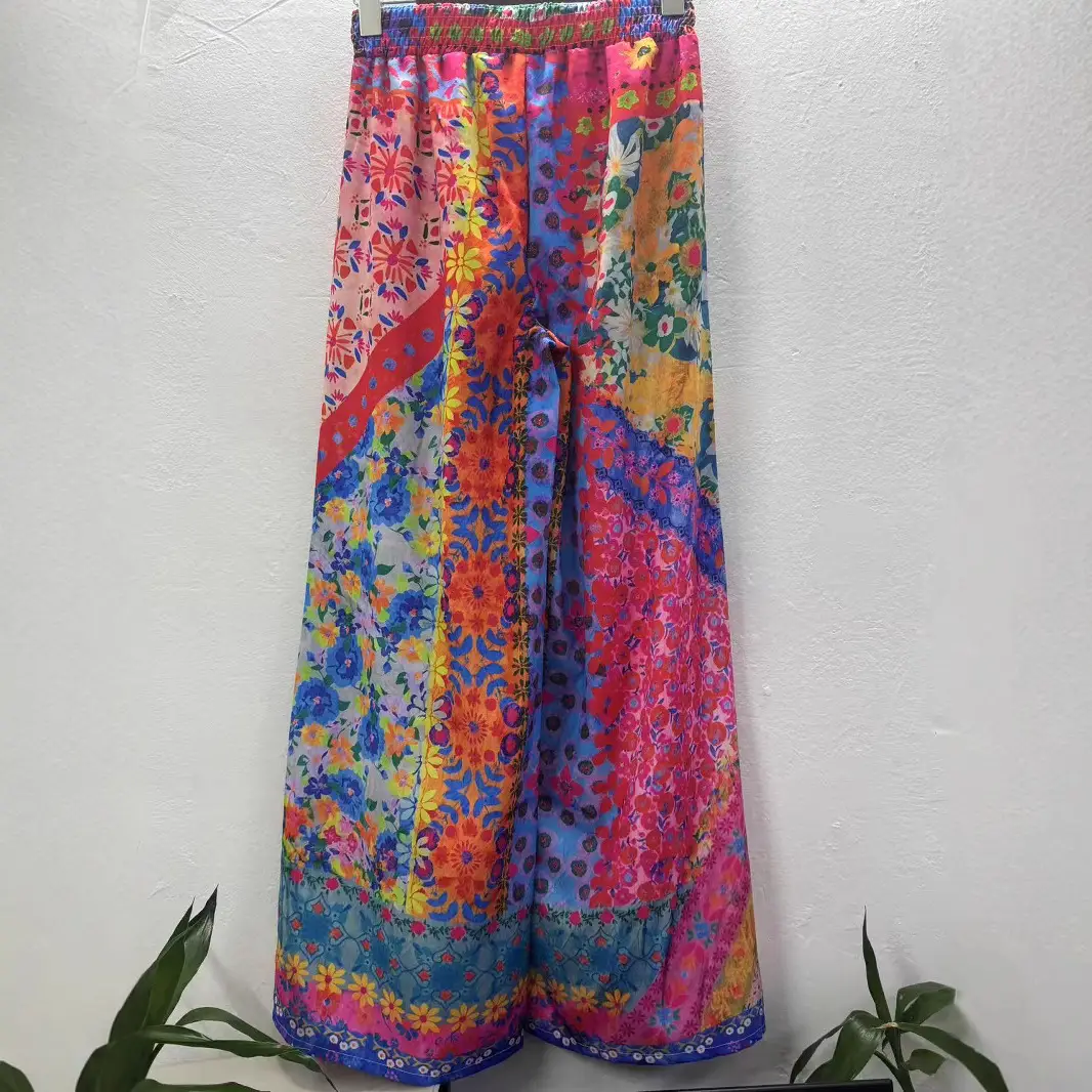 Women's Bohemian Vacation Loose Wide-leg Pants