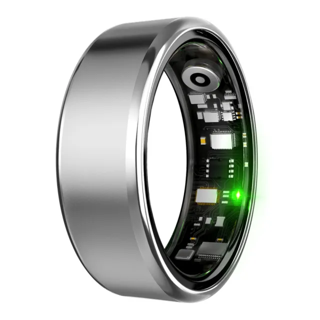 R100 Smart Heart Rate Blood Oxygen Health Sleep Monitoring Sports Ring Silver - Shop at LoveMi