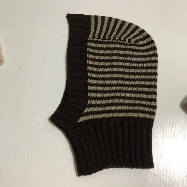 Autumn And Winter New Pullover Neck Protection Warm Knitted Hat Black - Shop at LoveMi